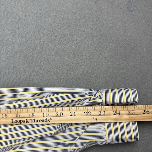 Lot of 3 Ralph Lauren Classic fit + Custom Mens XXL 2XL Blue Stripe Button Down - Picture 10 of 15